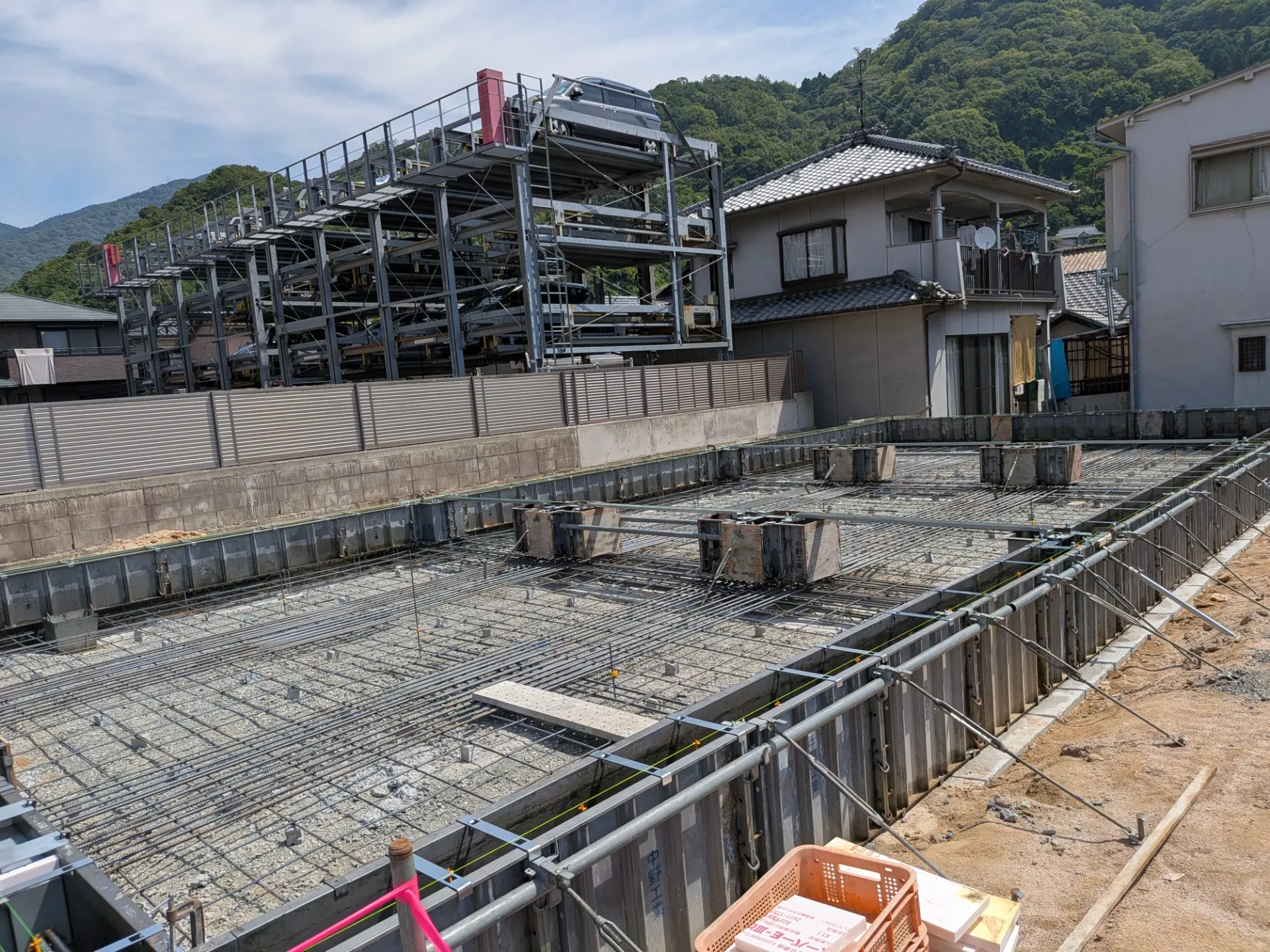 3階建てアパート基礎一体打ち